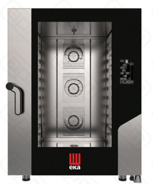 Печь конвекционная Tecnoeka MKF 1064 BM в комплекте с автомойкой и термощупом ELECTRIC COMBI OVEN 10 TRAYS 600 X 400 MM WITH CLEANING SYSTEM AND CORE PROBE MKF 1064 BM